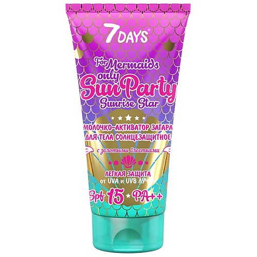 фото 7days солнцезащитное молочко для тела sun party spf 15