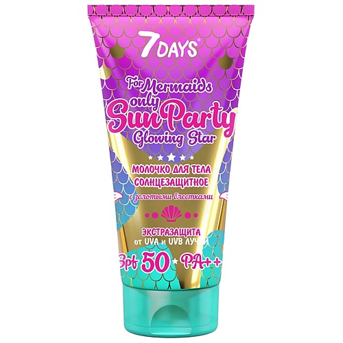 фото 7days солнцезащитное молочко для тела sun party spf 50