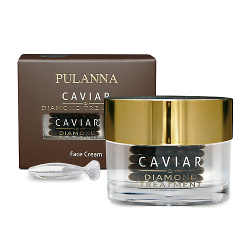 фото Pulanna восстанавливающий лифтинг-крем для лица-treatment face cream, серия икра и бриллиантовая пудра