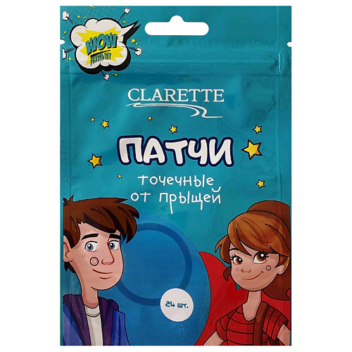 фото Clarette патчи точечные от прыщей, белые