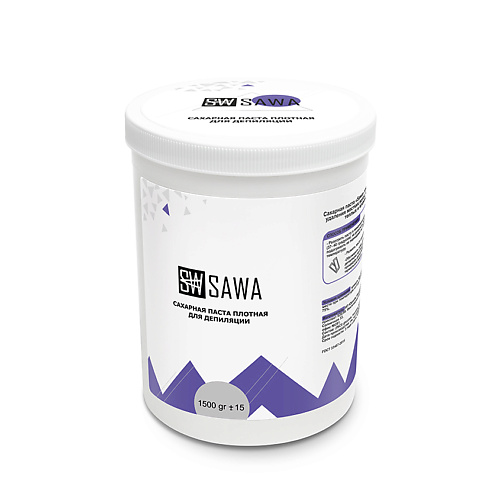 SAWA Паста для шугаринга плотная гипоаллергенная 1500 sawa паста для шугаринга мягкая гипоаллергенная 500