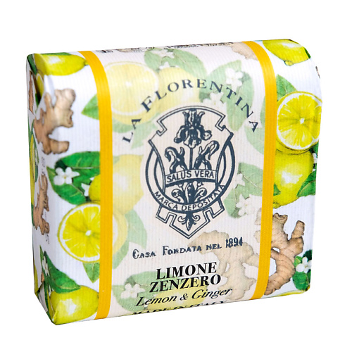 фото La florentina мыло "фруктовые сады" lemon & ginger / лимон и имбирь