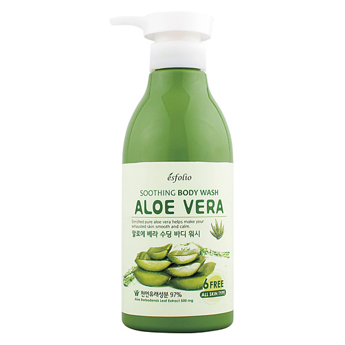 фото Esfolio гель для душа aloe vera успокаивающий