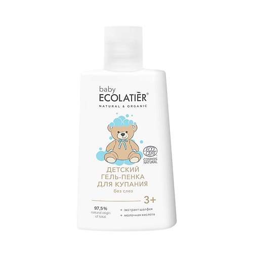 фото Ecolatier baby детский гель-пенка для купания 3+ (ecocert)