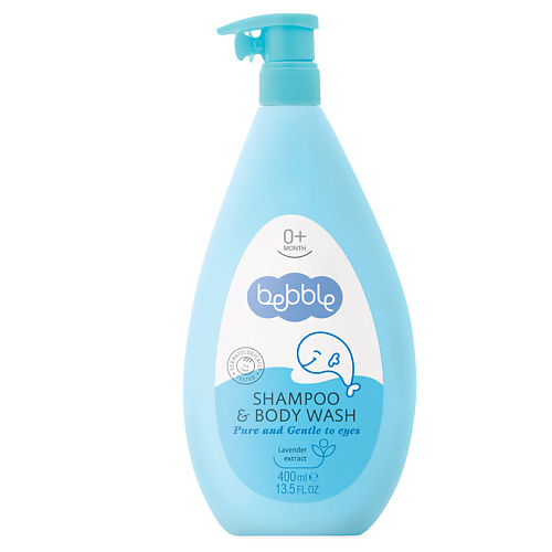 фото Bebble шампунь для волос и тела детский shampoo & body wash 0+