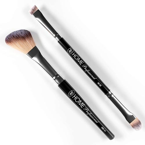 фото Tf набор кистей для макияжа лица и глаз contour &two-sided eyeshadow brush set