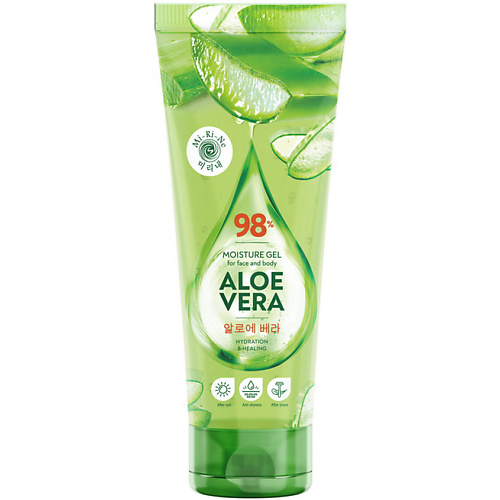 фото Mi-ri-ne увлажняющий гель для лица и тела aloe vera