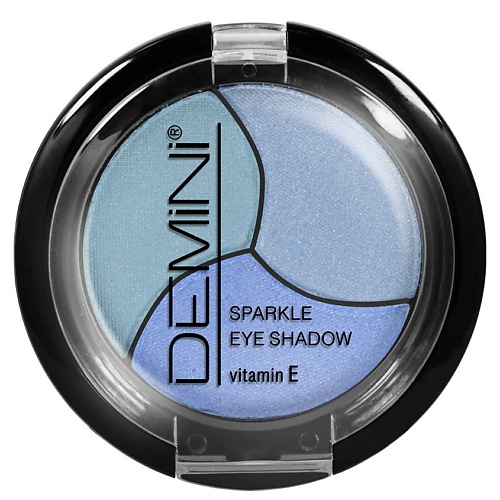 фото Demini тени для век sparkle eye shadow тройные с витамином е