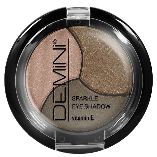 фото Demini тени для век sparkle eye shadow тройные с витамином е