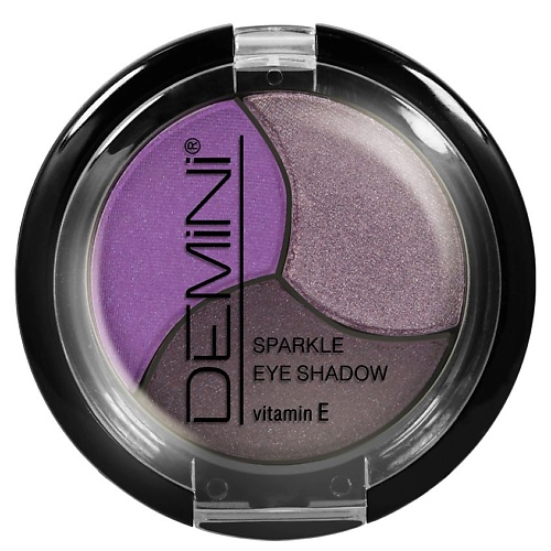 фото Demini тени для век sparkle eye shadow тройные с витамином е