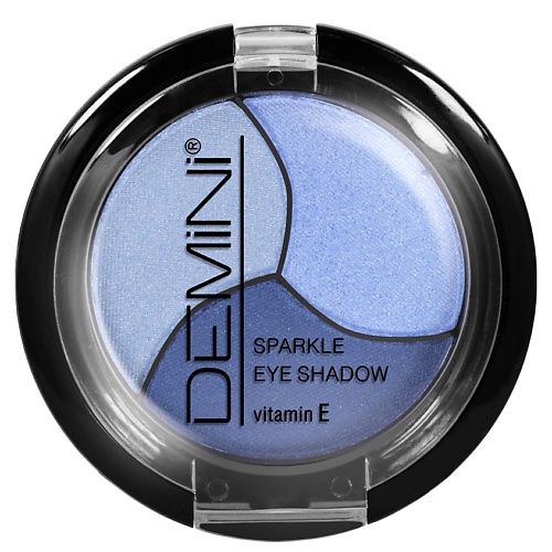 фото Demini тени для век sparkle eye shadow тройные с витамином е