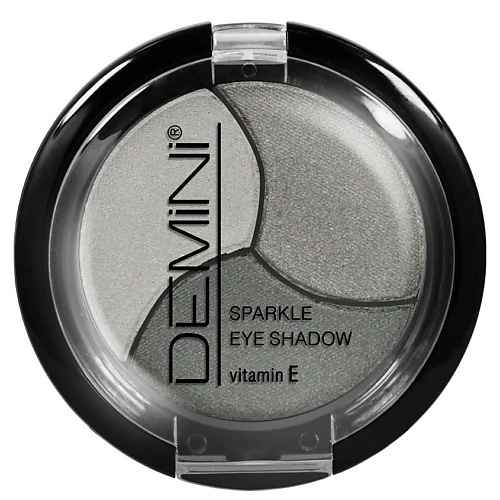 фото Demini тени для век sparkle eye shadow тройные с витамином е