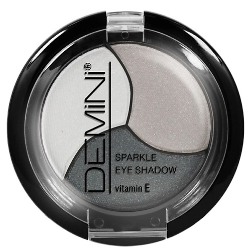 фото Demini тени для век sparkle eye shadow тройные с витамином е