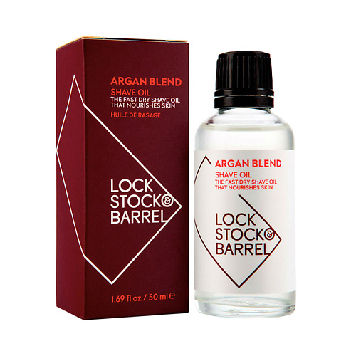 фото Lock stock & barrel аргановое масло для бритья argan blend shave oil