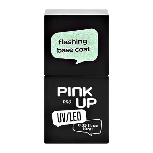 PINK UP Светоотражающая база для ногтей UV/LED PRO flashing base coat pink up светоотражающая база для ногтей uv led pro flashing base coat