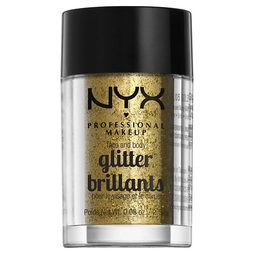 NYX Professional Makeup Глиттер для лица и тела. FACE & BODY GLITTER NXP365500 - фото 1