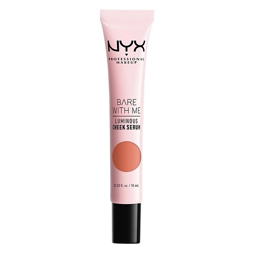 фото Nyx professional makeup румяна для лица "bare with me. luminous/shroombiotic cheek serum"