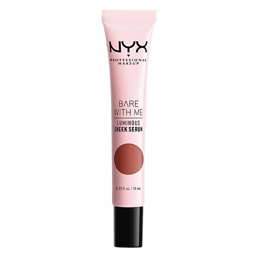 фото Nyx professional makeup румяна для лица "bare with me. luminous/shroombiotic cheek serum"