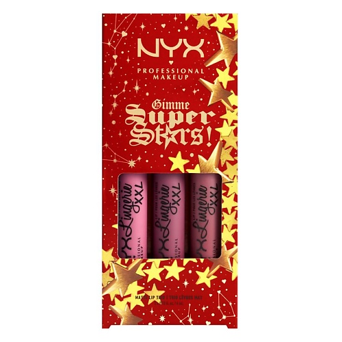 фото Nyx professional makeup набор жидких помад lip lingerie xxl trio cool berries