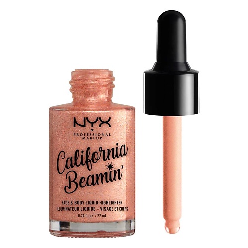 фото Nyx professional makeup жидкий хайлайтер для лица и тела california beamin’ face and body liquid highlighter