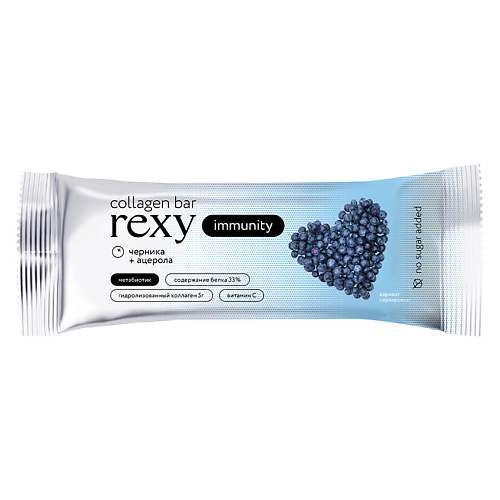 PROTEIN REX Батончик с высоким содержанием белка «черника-ацерола» protein rex батончик с высоким содержанием белка со вкусом ванильное мороженое