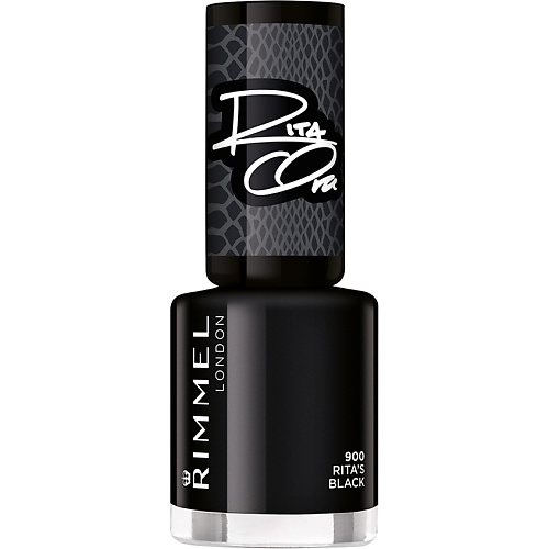 

RIMMEL Лак для ногтей 60 секунд RITA SHADES OF BLACK