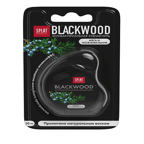 SPLAT Зубная нить BLACKWOOD