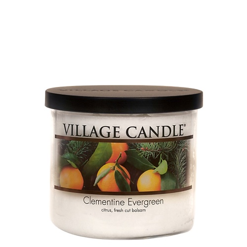 фото Village candle ароматическая свеча "clementine evergreen", чаша, средняя