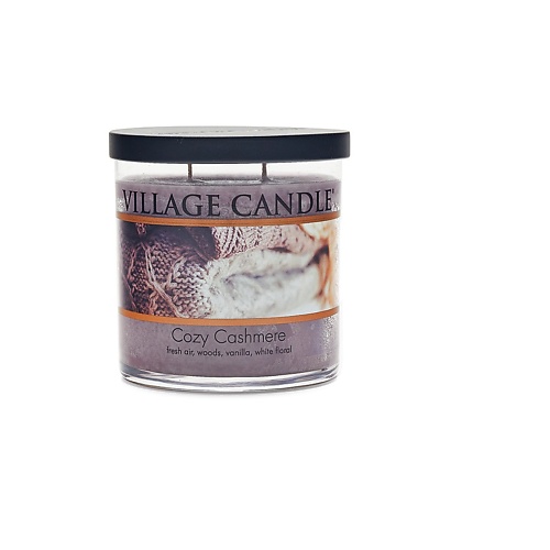 фото Village candle ароматическая свеча "cozy cashmere", стакан, маленькая