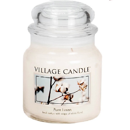 фото Village candle ароматическая свеча "pure linen", средняя