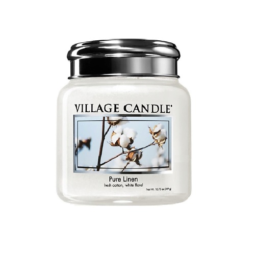 фото Village candle ароматическая свеча "pure linen", маленькая
