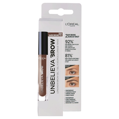 фото L'oréal paris стойкий тинт для бровей unbelieva brow, водостойкий